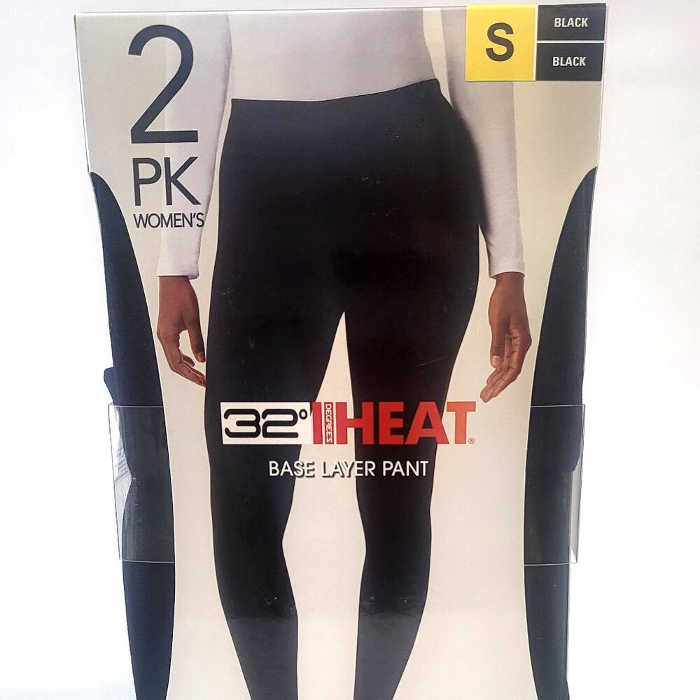 32 Degree Heat Base Layer Pant 2-Pack  - Small